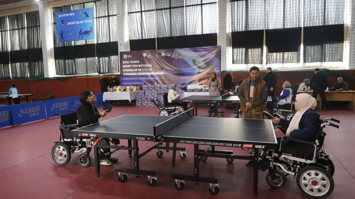 Stol tennisi. Xalqaro nogironlar kuniga bag‘ishlangan sport musobaqasi o‘tkazildi