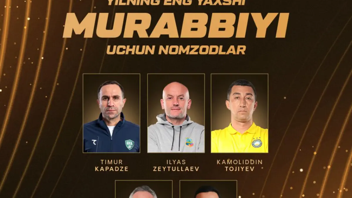 O‘zbekistonning 2025 yildagi eng yaxshi murabbiyi sovrini uchun da’vogarlar ro‘yxati e’lon qilindi