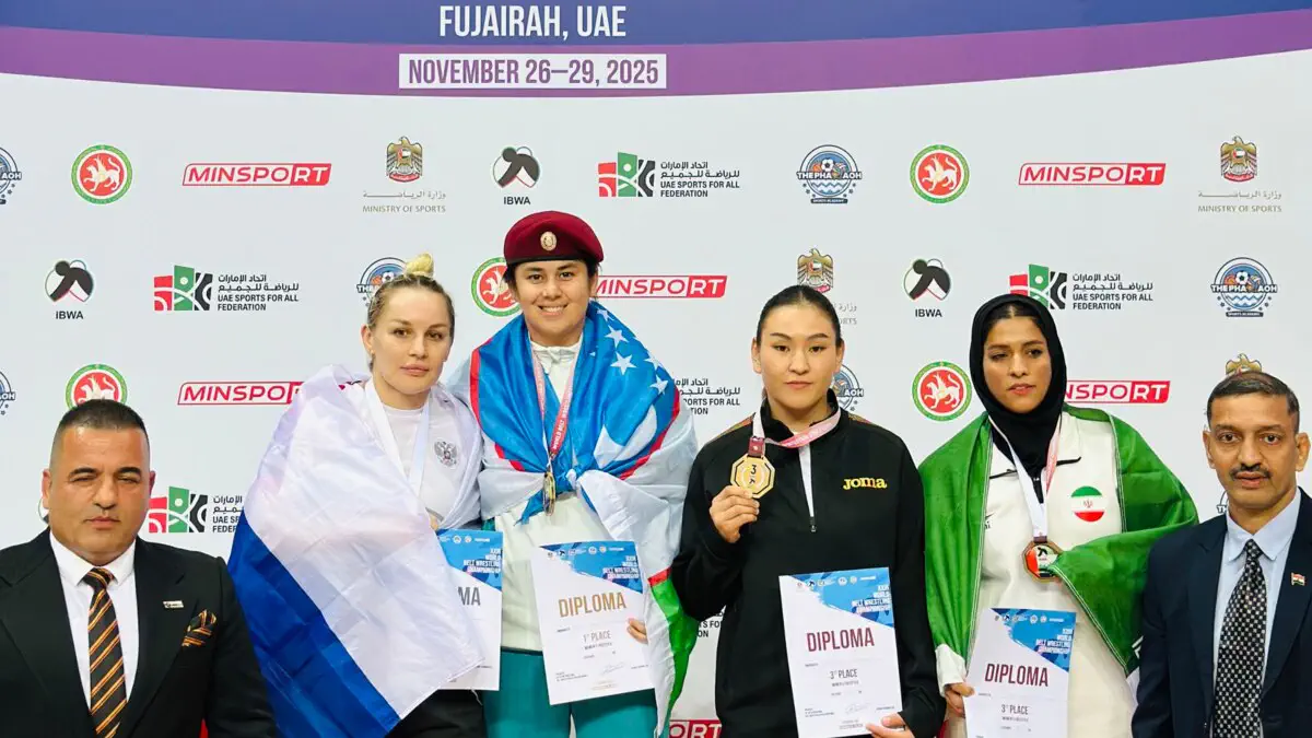 Kurash. Milliy gvardiya harbiy xizmatchisi Milliy belbog‘li kurash bo'yicha 5 karra Jahon chempioni bo'ldi 