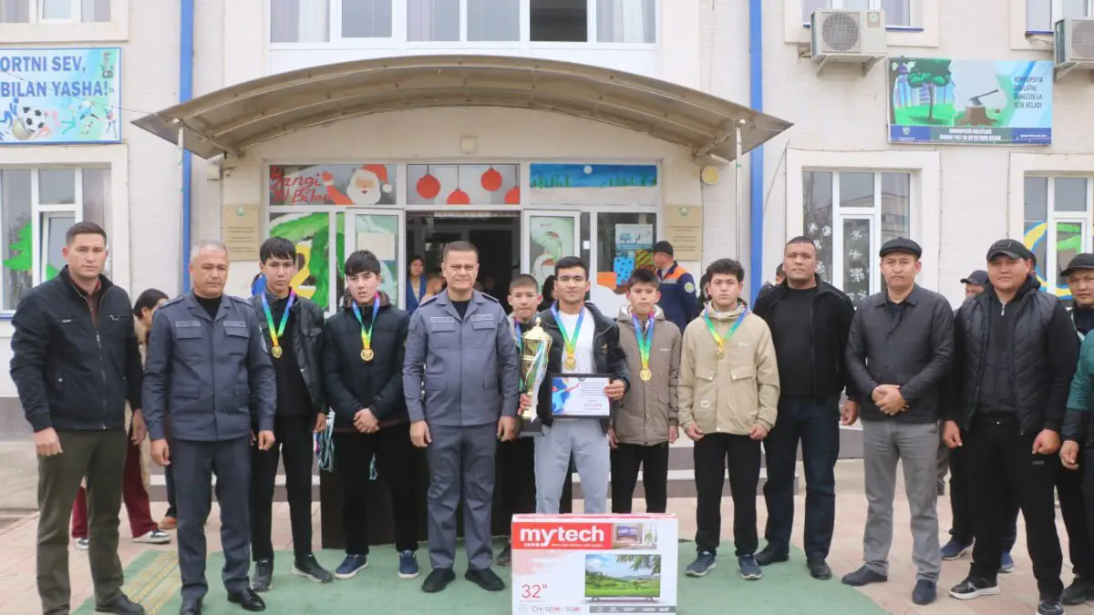 Nurobod tumanida voleybol bo‘yicha “Ichki ishlar vaziri” kubogi musobaqasining tuman bosqichi o‘tkazildi