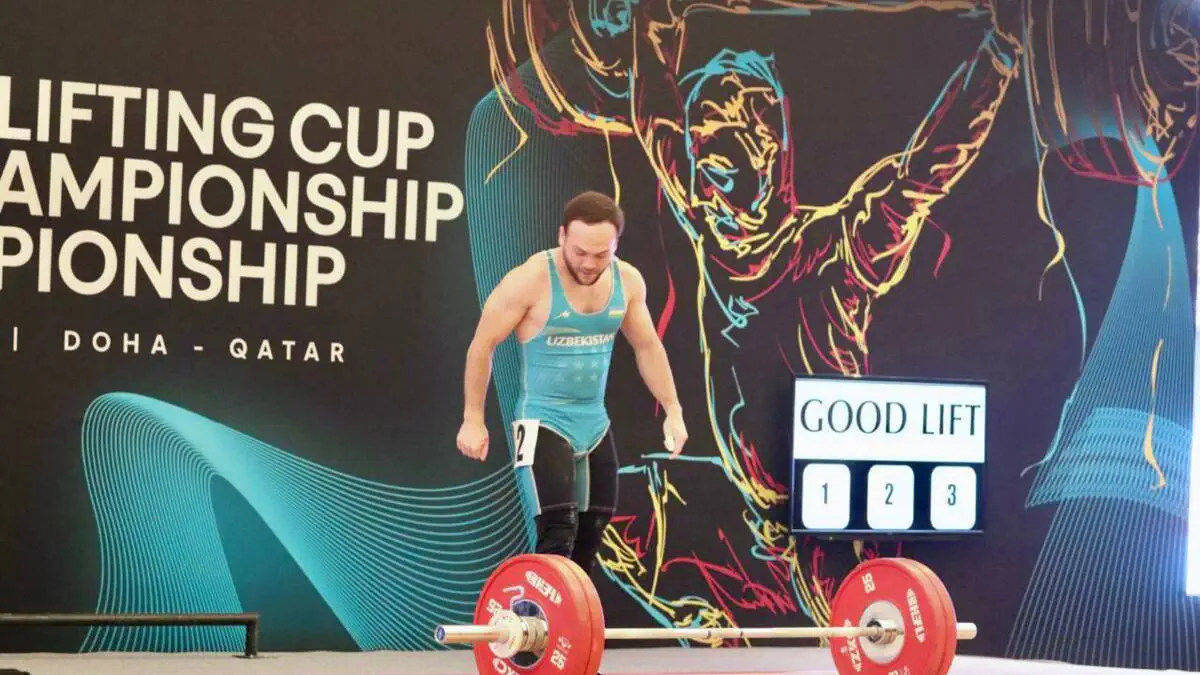 Og'ir atletika. Adhamjon Ergashevdan terma jamoamiz hisobiga bronza “trebl”