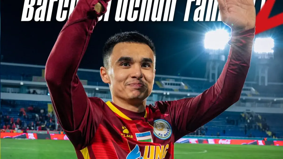 Javohir Sidiqov Nasaf jamoasini tark etdi