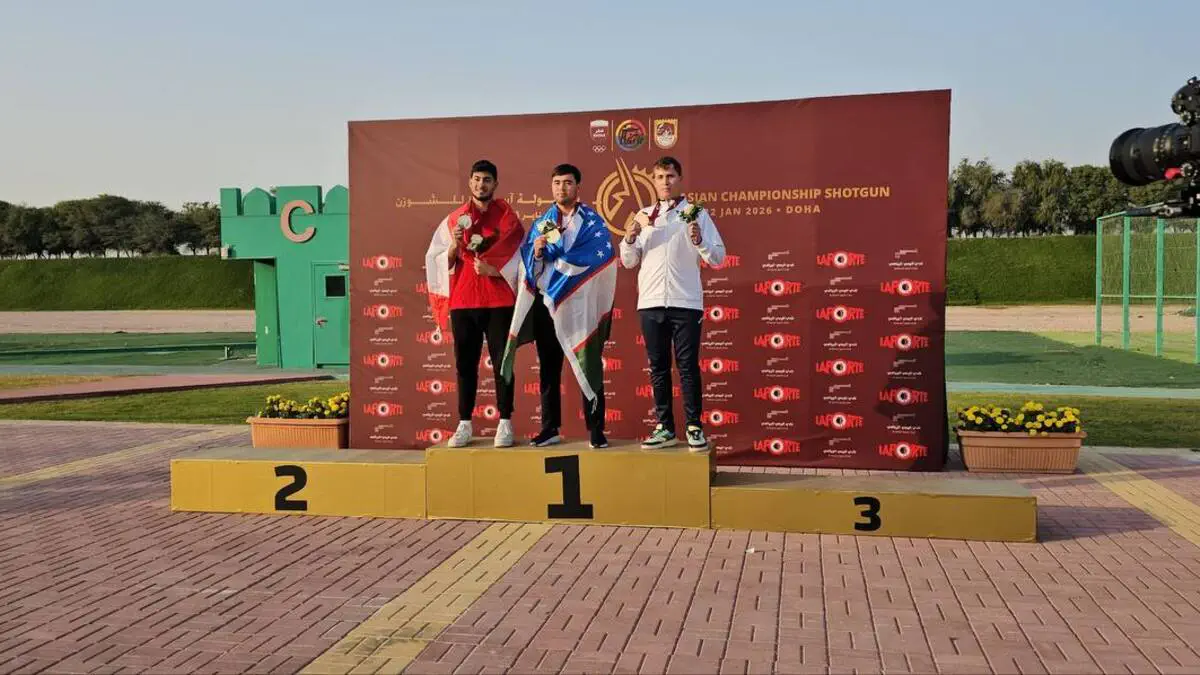 Stenddan otish. Doxada o'tayotgan Osiyo chempionatida O'zbekiston jamoasi a’zolari jami 3 ta medalni qo‘lga kiritishdi