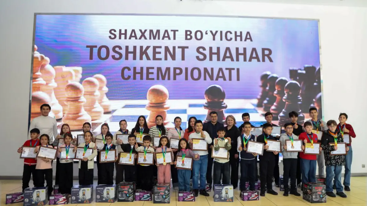 Shaxmat boʻyicha Toshkent shahar chempionati g‘olib va sovrindorlarini taqdirlash marosimi oʻtkazildi