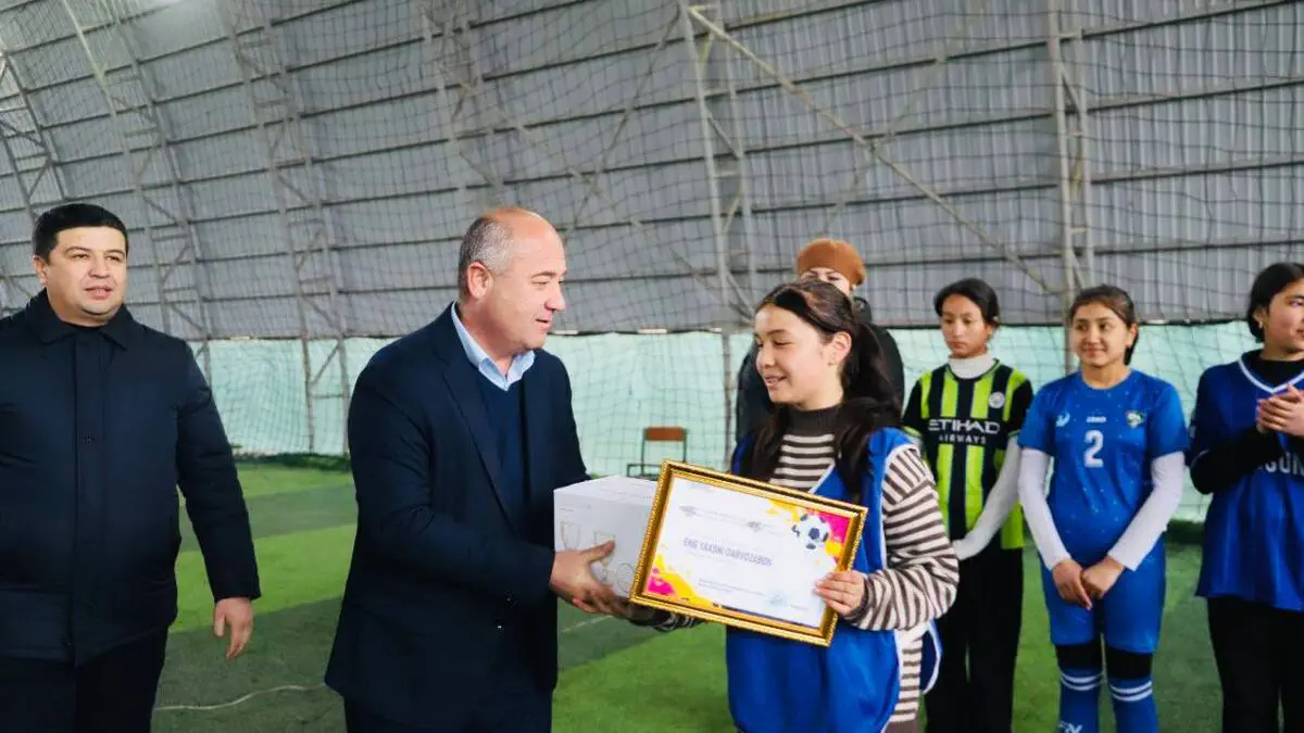 Andijonda «Vazir kubogi» doirasida qizlar o‘rtasida futbol musobaqasi o‘tkazildi
