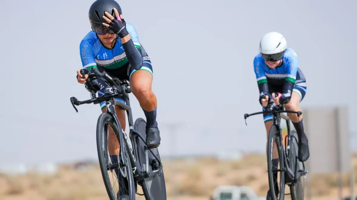 Velosport. Yoshlarimiz jamoaviy bahsda kumush medalni qo'lga kiritdi.