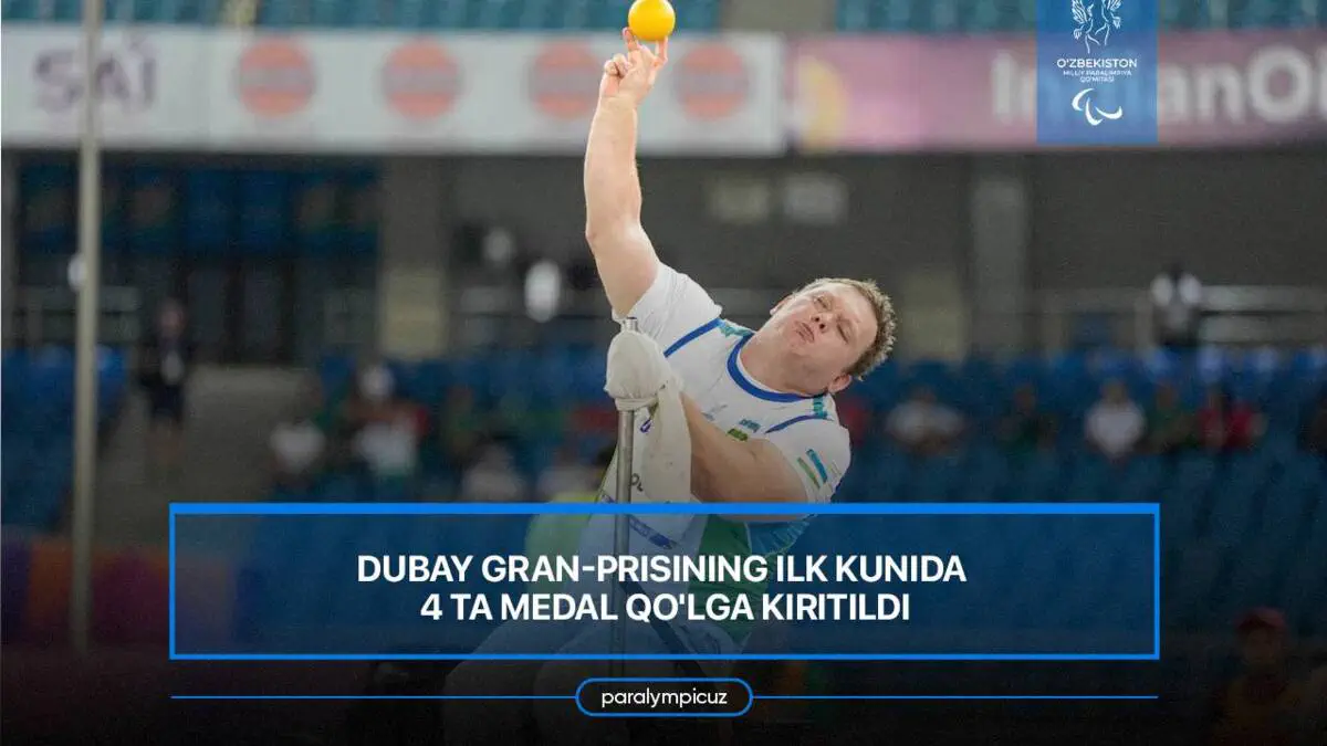 Dubay Gran-prisining ilk kunida 4 ta medal qo'lga kiritildi