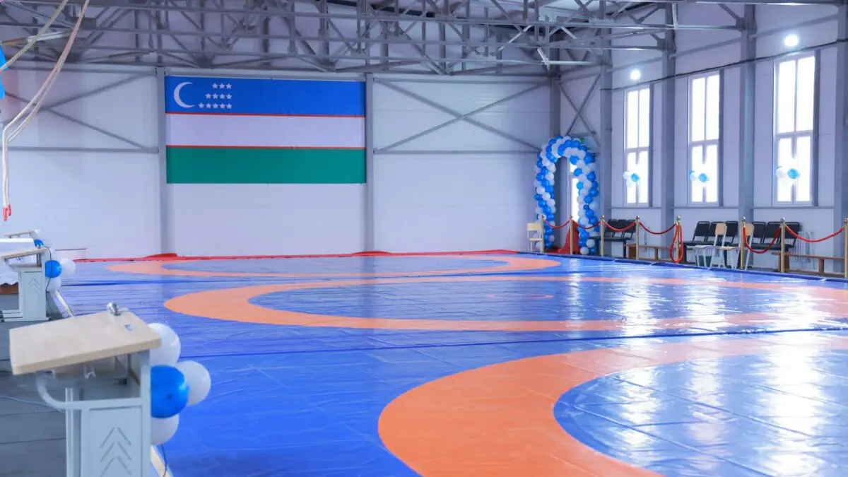 Sirdaryoda sport kurashlari zali foydalanishga topshirildi