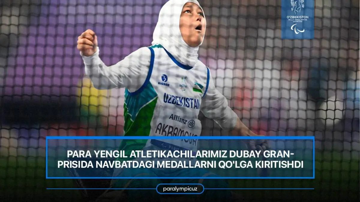 Para yengil atletikachilarimiz Dubay Gran-prisida navbatdagi medallarni qo'lga kiritishdi
