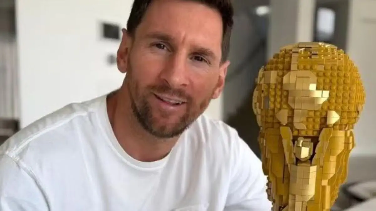 Messi Lego yordamida Jahon kubogi nusxasini yaratdi (foto)