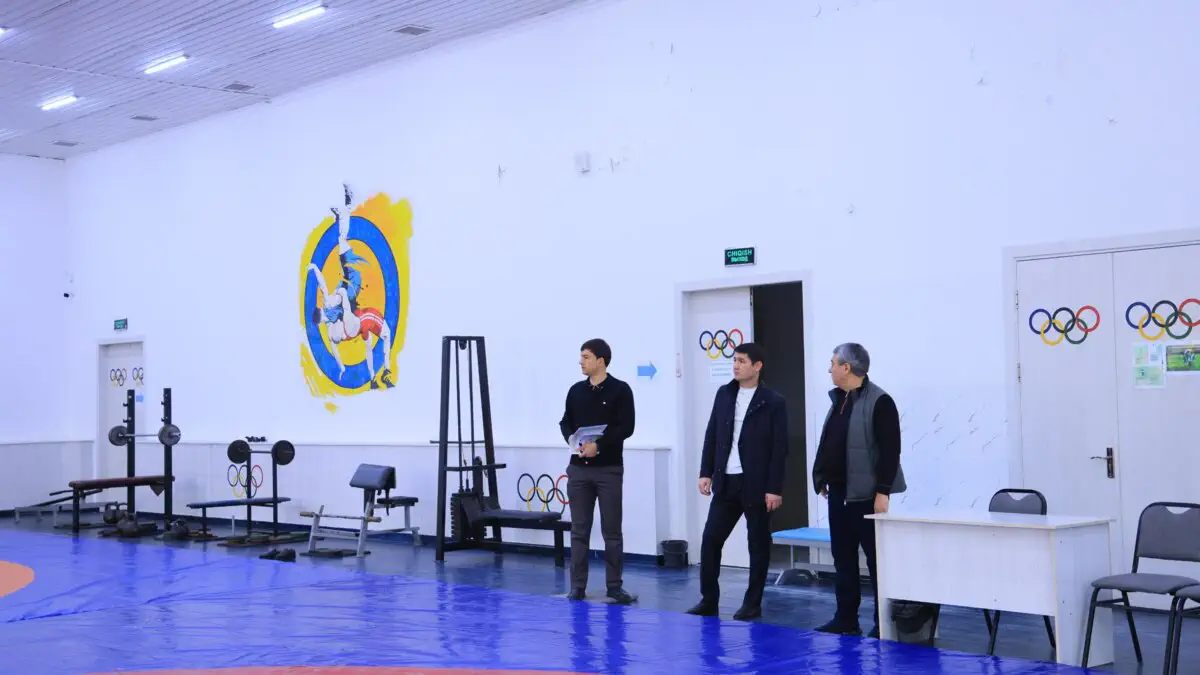Farg‘ona shahridagi sport maktabida o‘rganish ishlari olib borildi