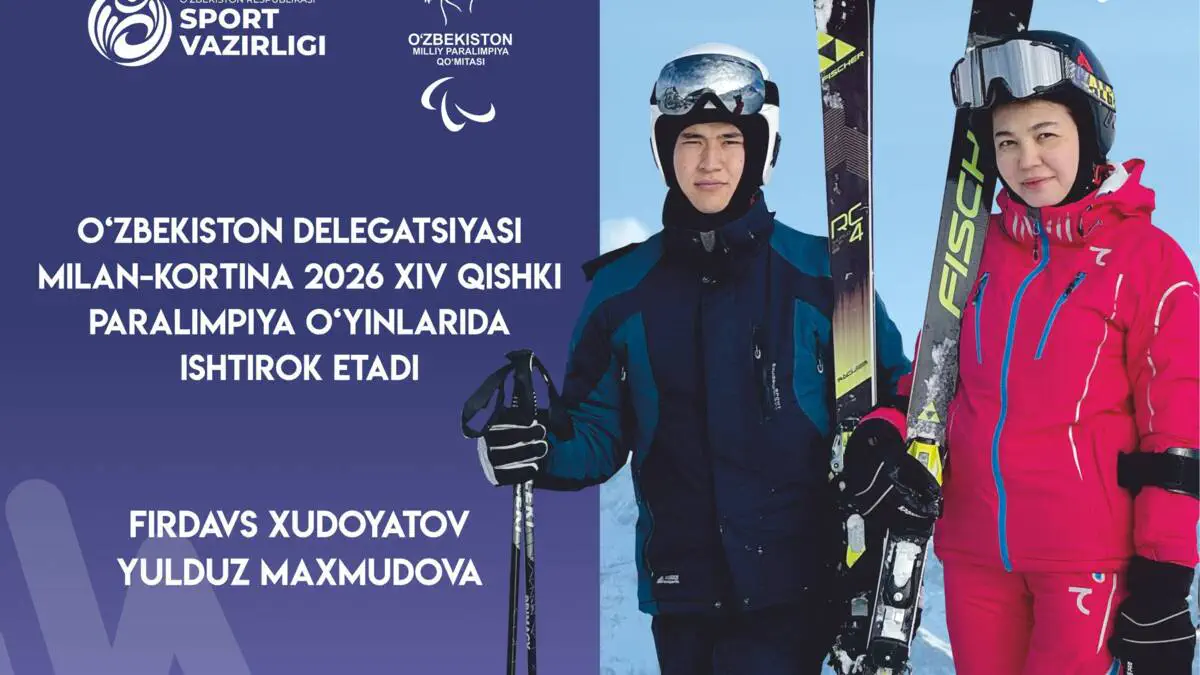 Sportchilarimiz Milan-Kortina-2026 XIV qishki Paralimpiya o'yinlariga 2 ta yo'llanma qo'lga kiritishdi!