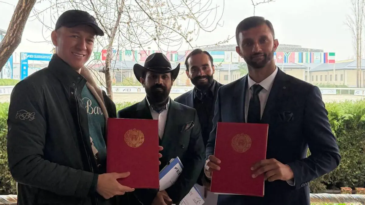 O‘zbekiston tent pegging hamda Pokiston tent pegging federatsiyasi o‘rtasida hamkorlik to‘g‘risida Memorandum imzolandi.