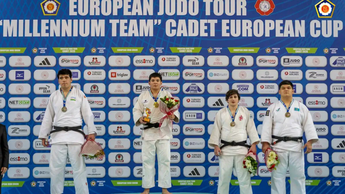 Dzyudochilarimiz Cadet European Cup 2026 turnirida 12 ta medalni qoʻlga kiritishdi
