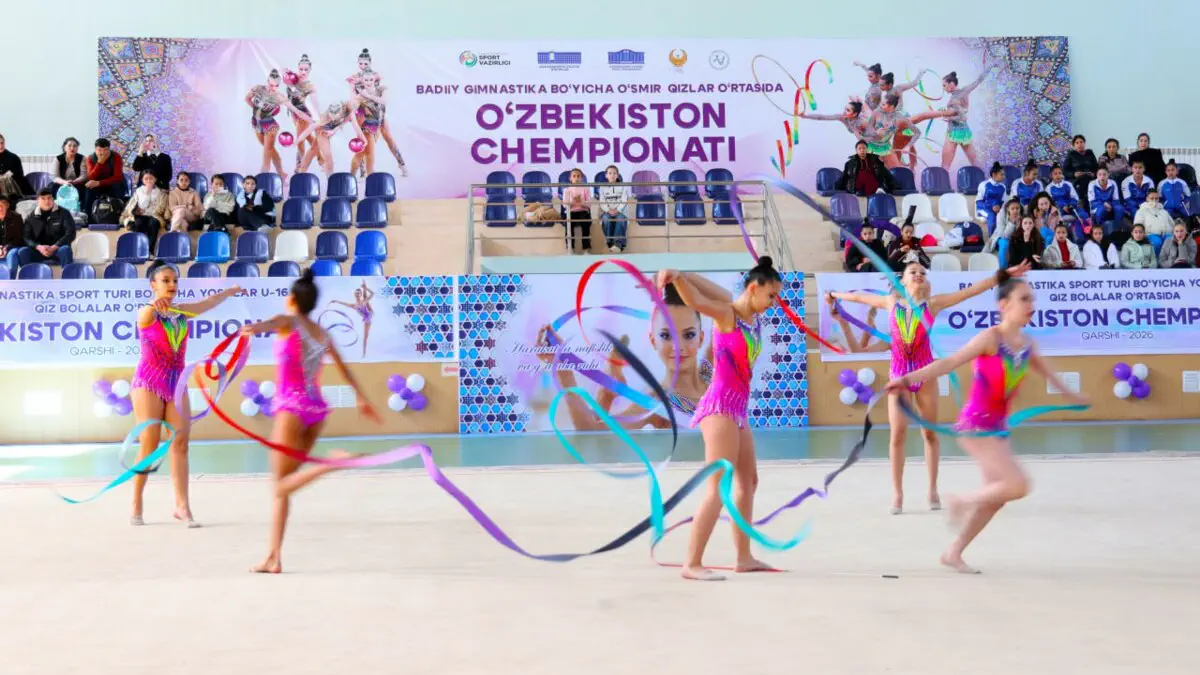 Qashqadaryoda badiiy gimnastika bo‘yicha O‘zbekiston chempionati o‘tkazilmoqda