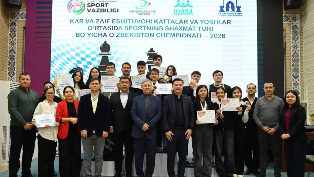 Shaxmat bo‘yicha O‘zbekiston chempionati yakunlandi