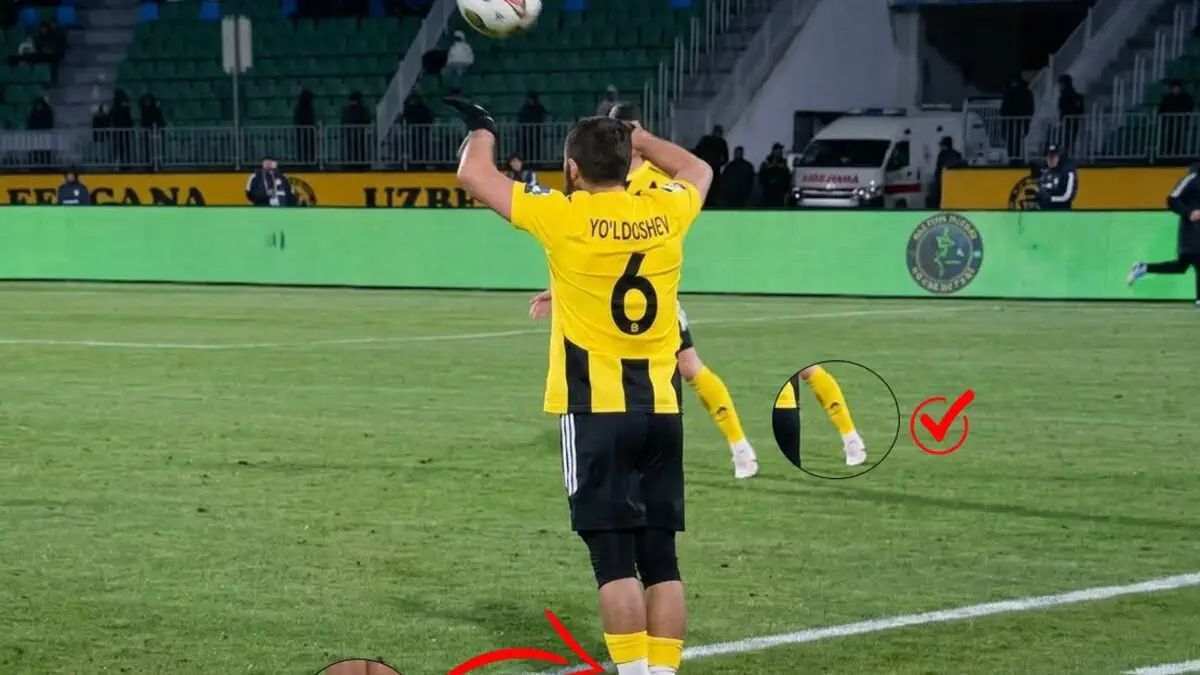 Futbolchilarning ekipirovka talablari bo‘yicha ogohlantirish