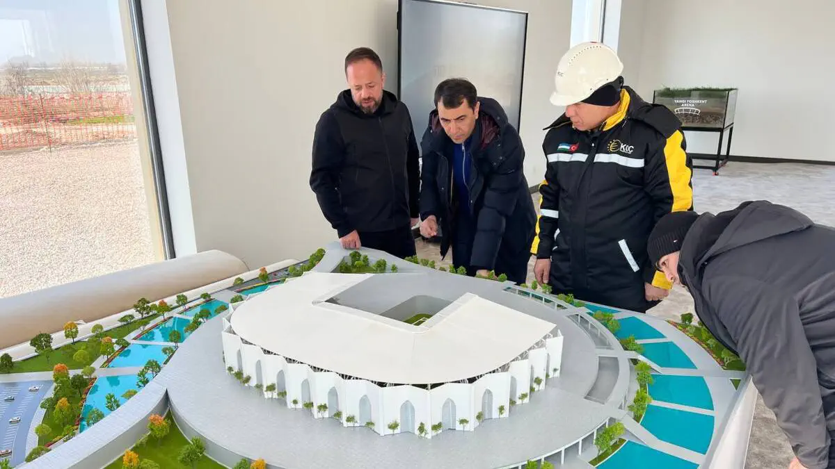 O‘FA rahbariyati Yangi Toshkent stadioni qurilish jarayonini o‘rgandi