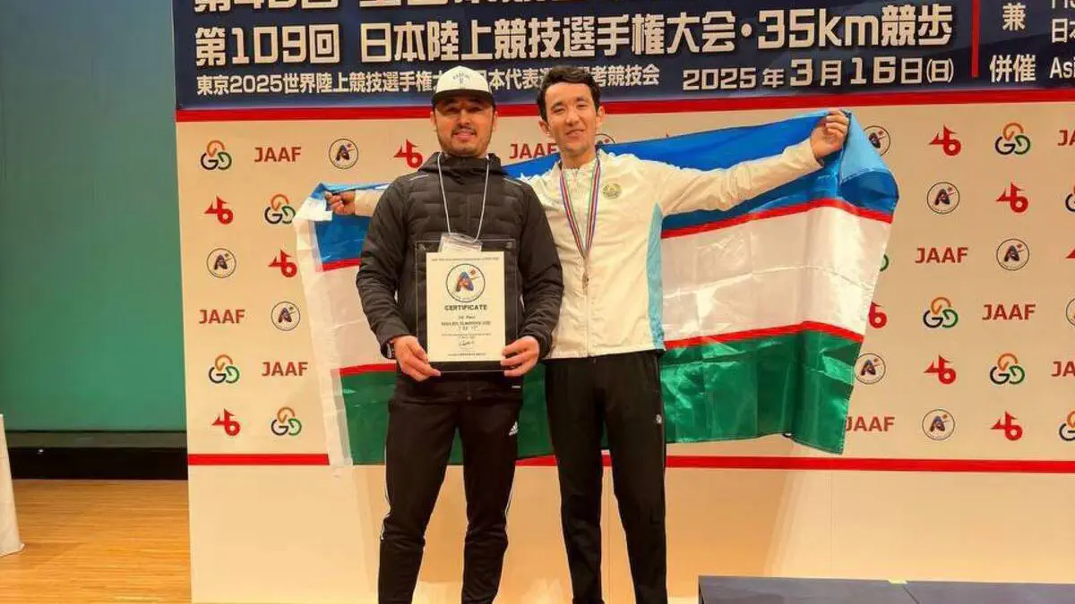 Osiyo chempionatida yengil atletikachimiz Rasulbek Dilmurodov bronza medalini qo‘lga kiritdi