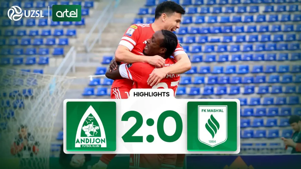 Superliga. Andijon - Mash'al - 2:0 (videosharh)