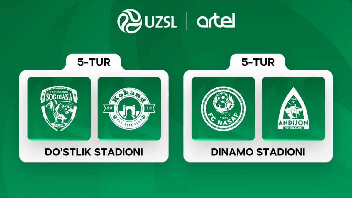Superliga 5-turi doirasidagi So‘g‘diyona – Qo‘qon-1912 uchrashuvi Toshkent viloyatidagi Do‘stlik stadionida bo‘lib o‘tadi