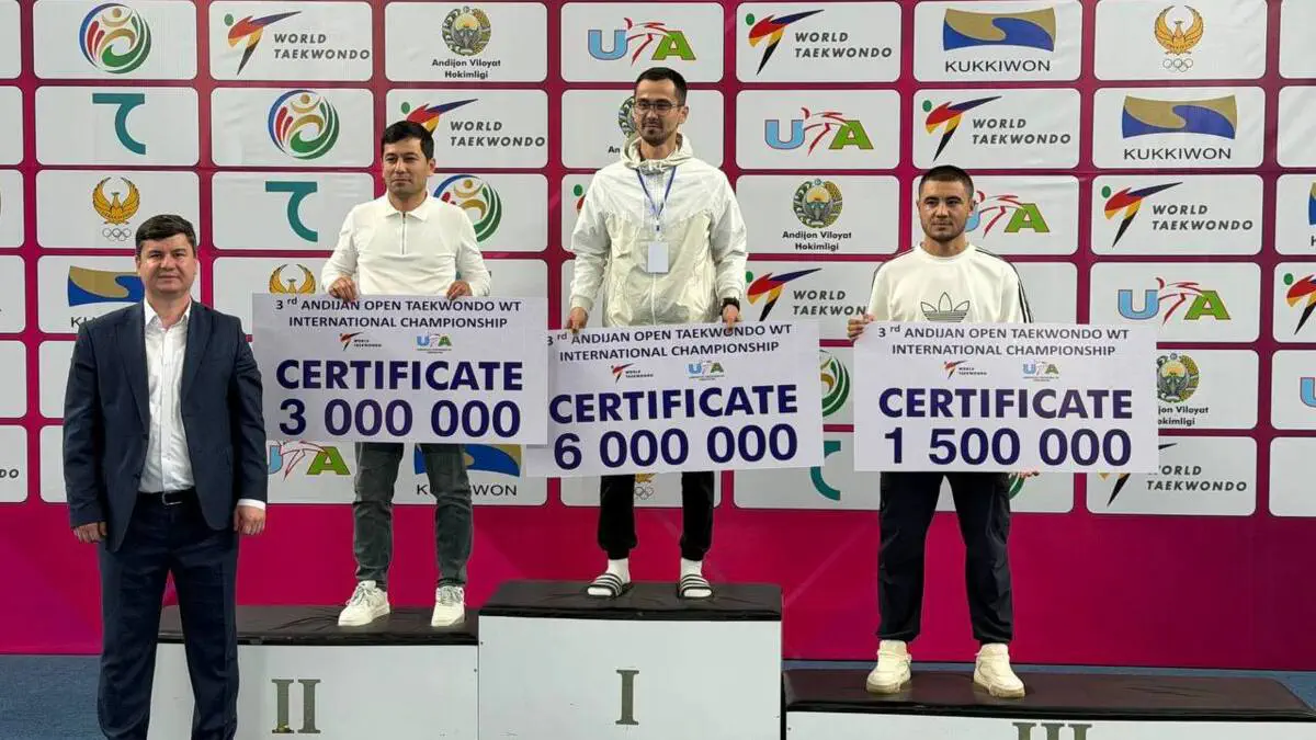 Andijon Open International Taekwondo WT Championships: 1-kun g‘oliblari taqdirlandi