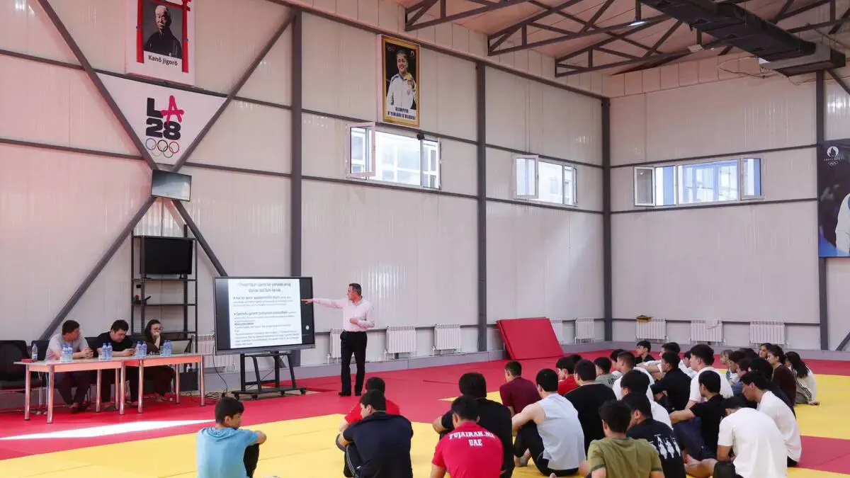 UZNADA mutaxassisi tomonidan dzyudochilarimiz uchun seminar o‘tkazildi