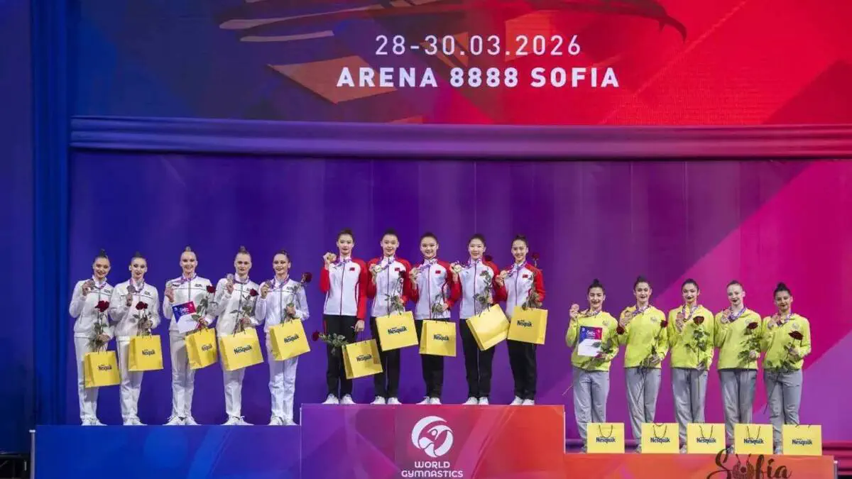 Badiiy gimnastika. O‘zbekistonlik qizlar jahon kubogining ilk bosqichida shohsupaga ko‘tarilishdi