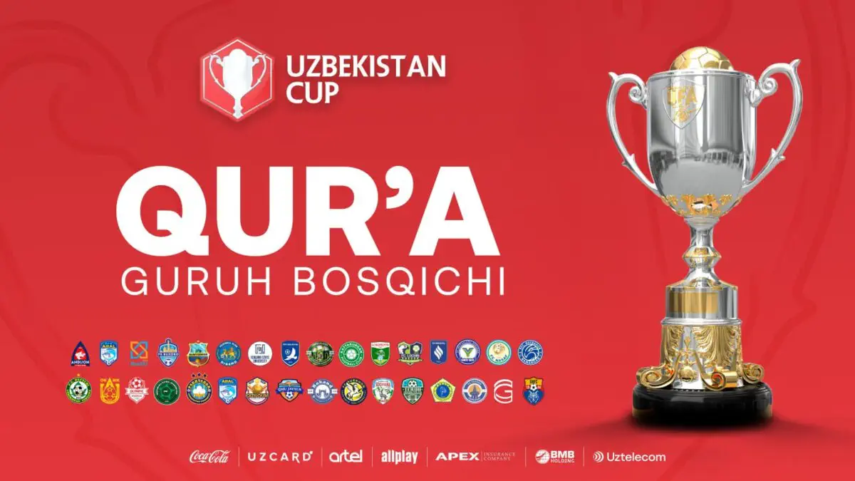 O‘zbekiston kubogida guruh bosqichiga qur’a tashlandi