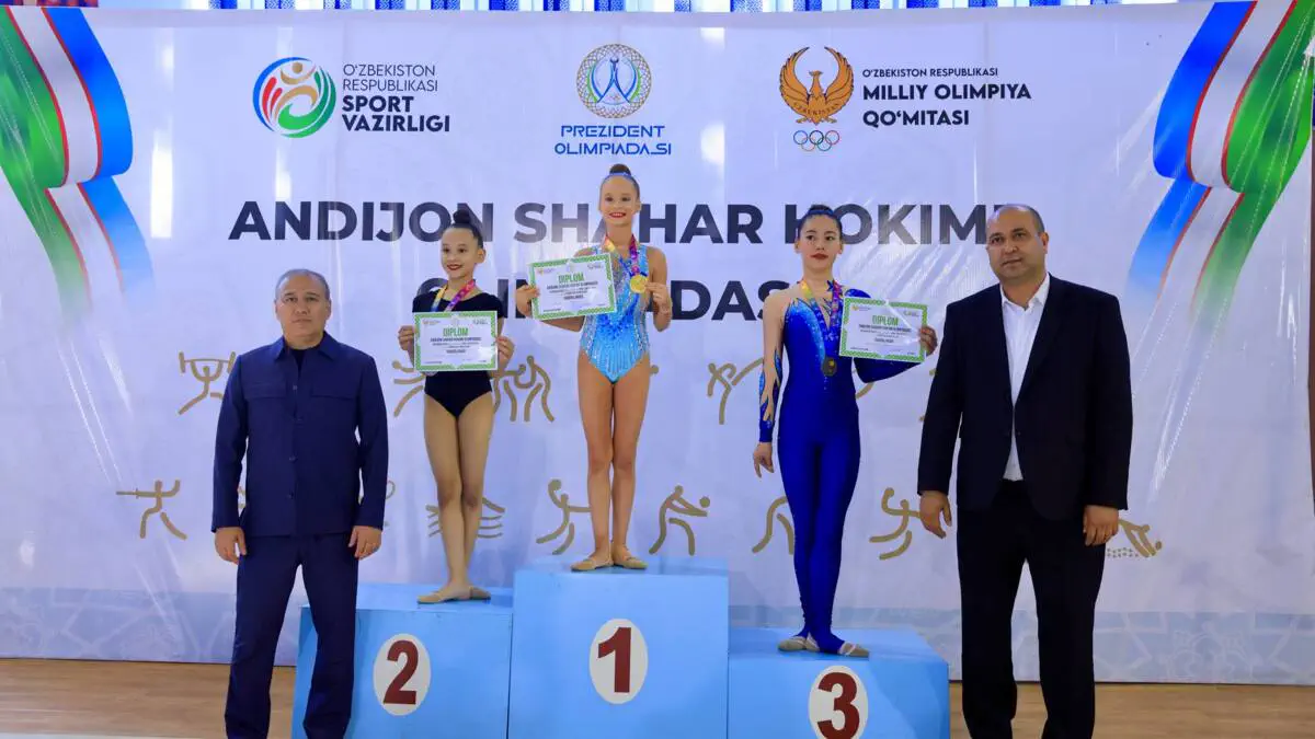 Andijon shahrida badiiy gimnastika bo‘yicha «Hokim olimpiadasi» musobaqalari bo‘lib o‘tdi