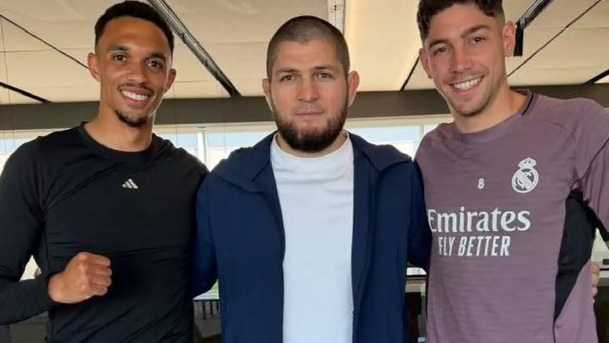 Xabib Nurmagomedov «Real» futbolchilari bilan uchrashdi