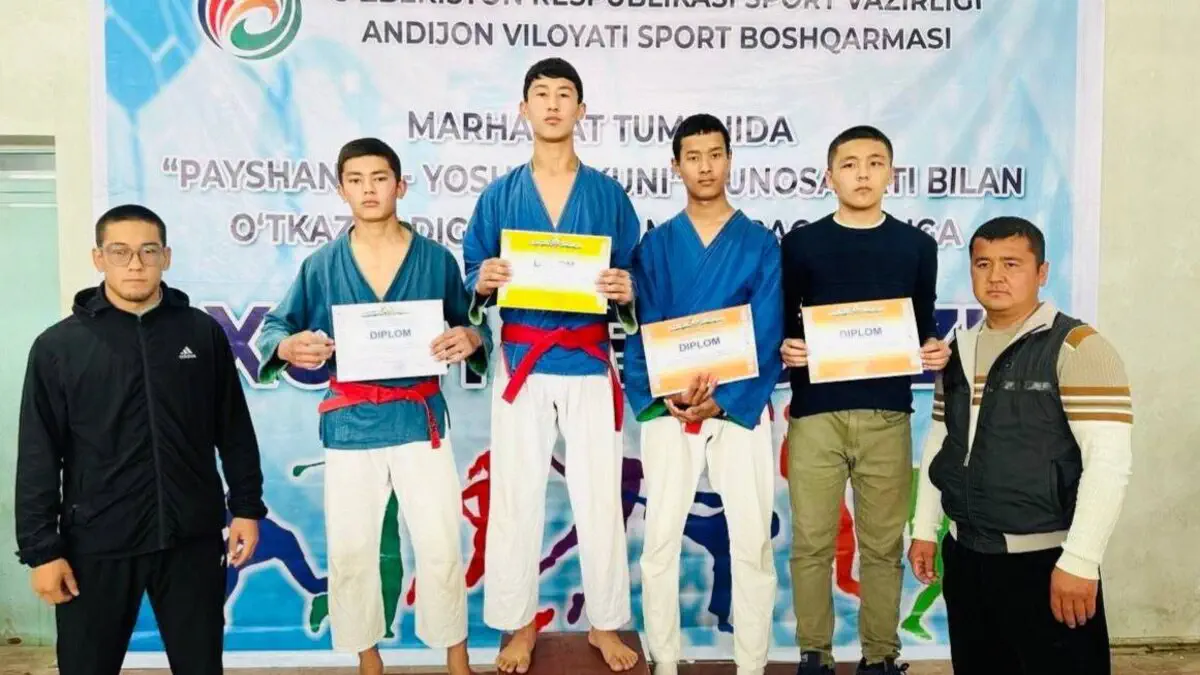 Marhamat tumanida sportning kurash turi bo‘yicha tuman chempionati o‘tkazildi