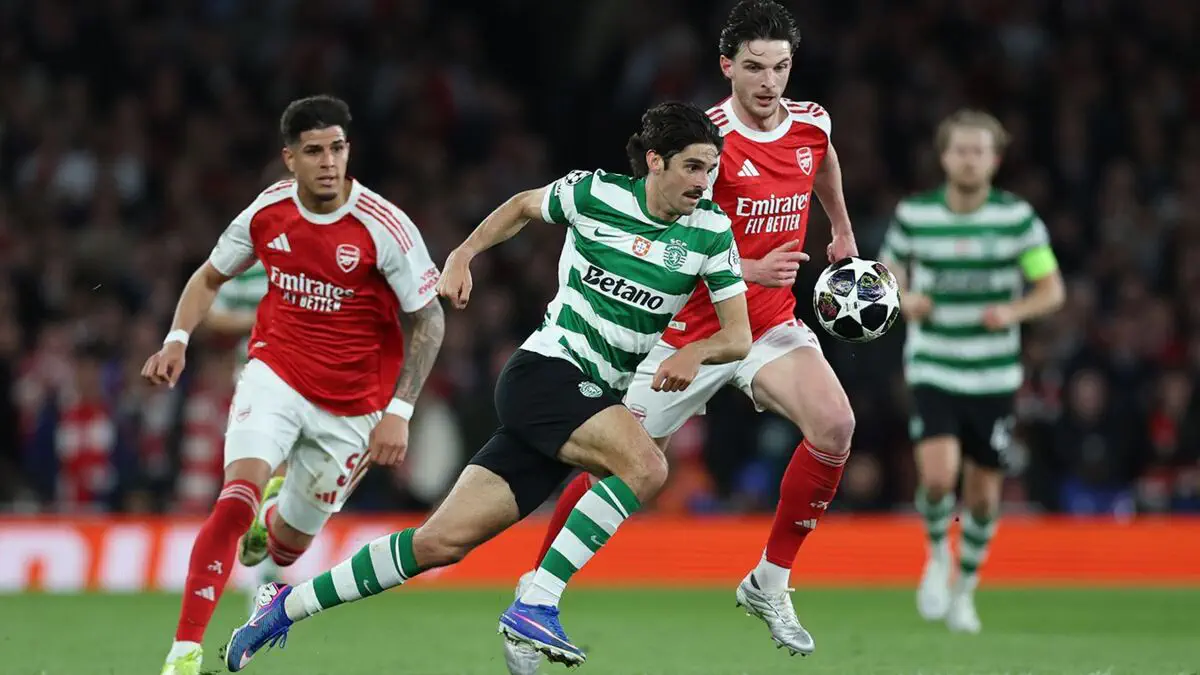 YChL. «Arsenal» ikki oʻyin natijasiga koʻra «Sporting»ni magʻlub etib, yarimfinalga yoʻl oldi