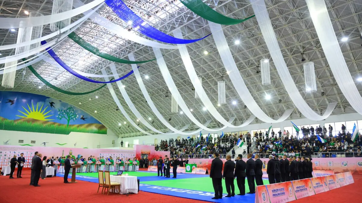 Kurash. Pahlavon Mahmud xotirasiga bag‘ishlangan Osiyo kubogi tantanali ochildi