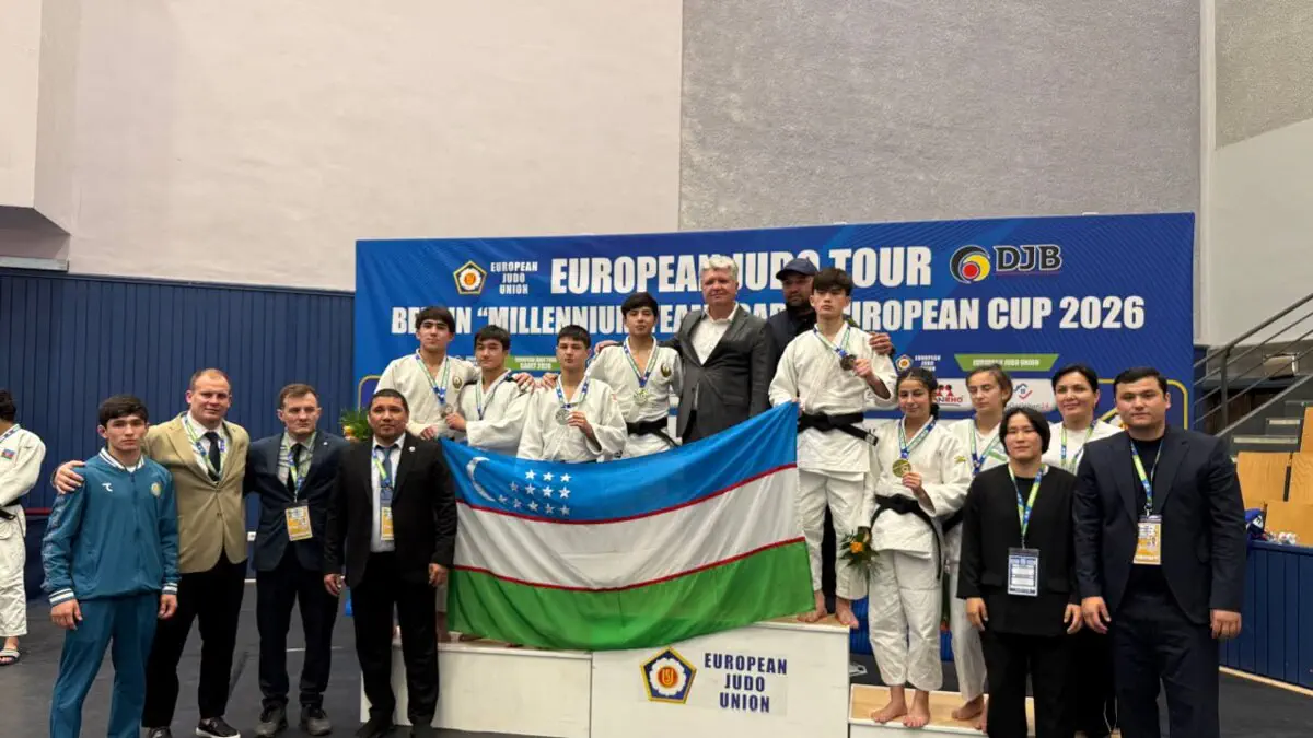 Dzyudo. Berlin Millennium Team Cadet European Cup 2026. Birinchi kun 8 ta medal, umumjamoa hisobida 1-o‘rindamiz