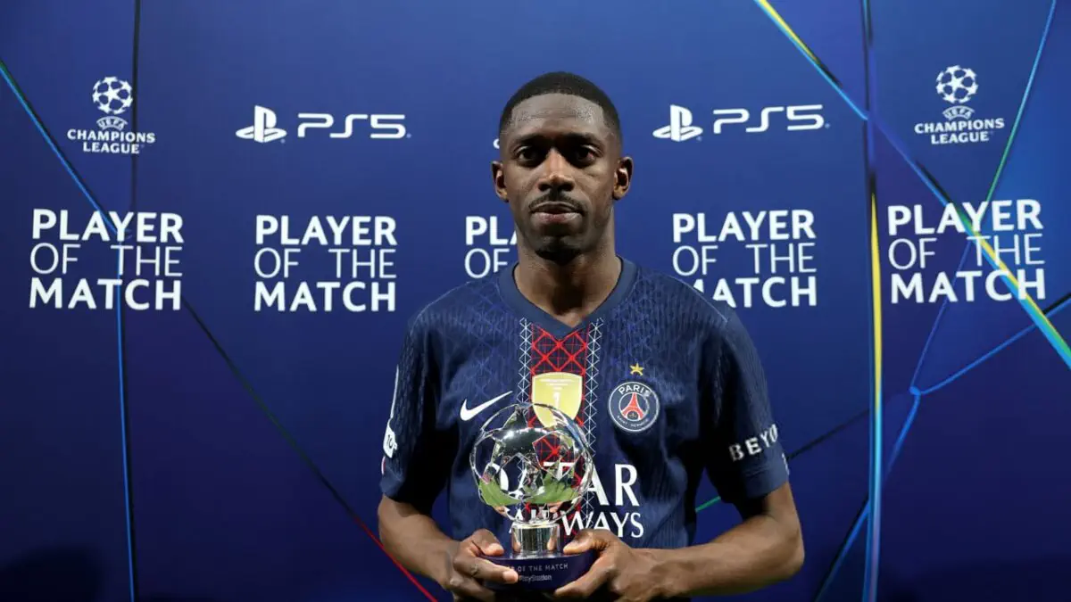 Dembele «PSJ» — «Bavariya» bahsining eng yaxshi futbolchisi deb topildi