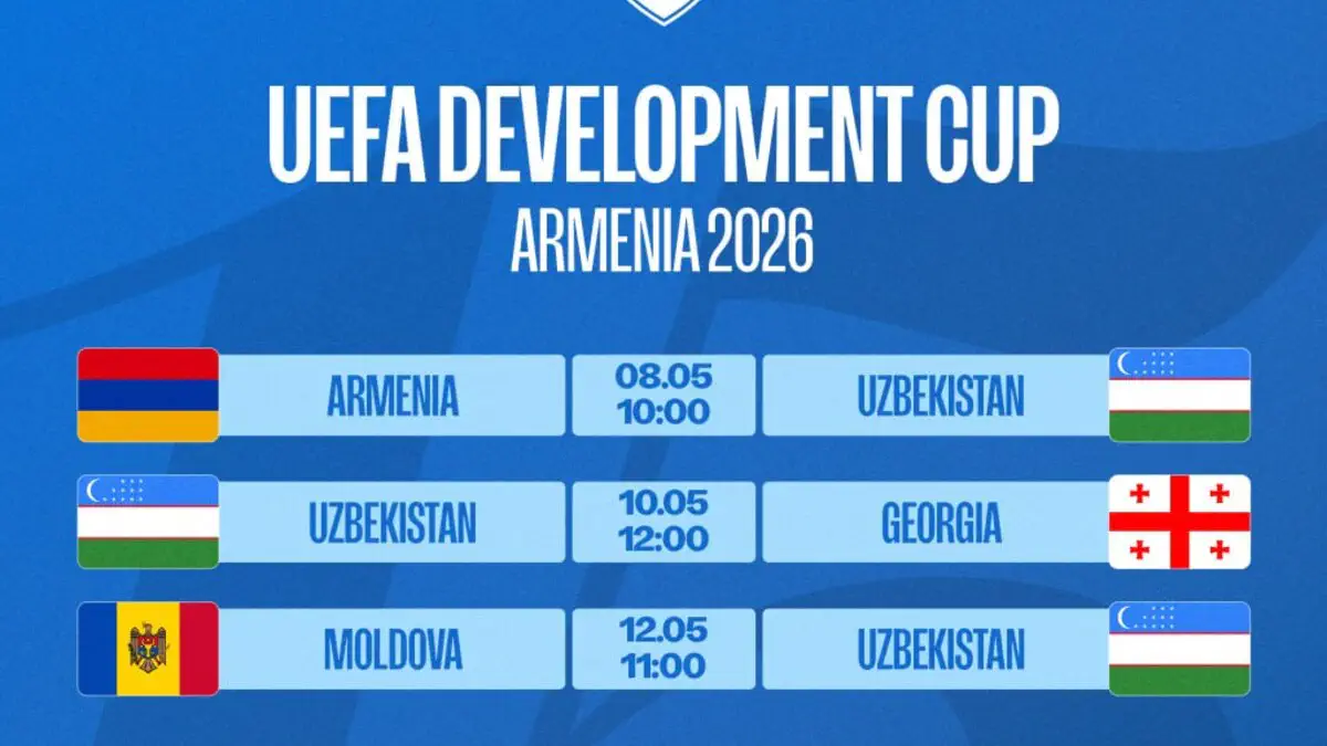 Oʻzbekiston U-15 terma jamoasi 2-maydan boshlab Milliy futbol markazida oʻquv-mashgʻulot yigʻinini boshlaydi