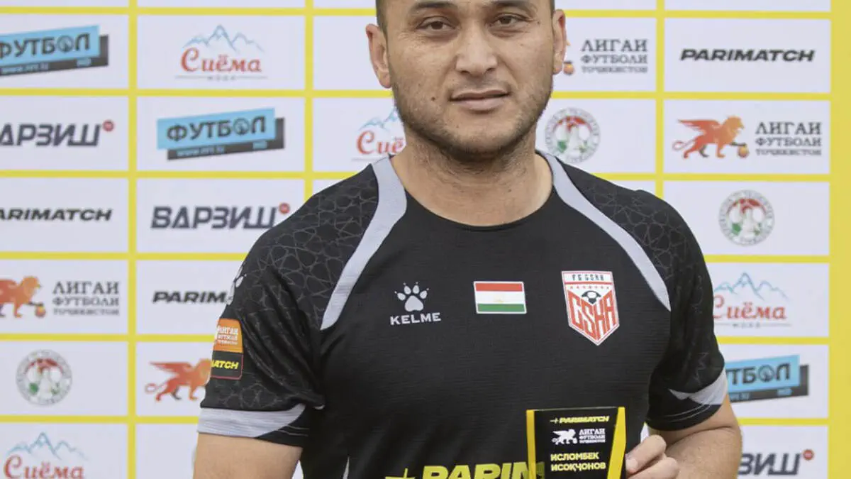 Islombek Isoqjonov Tojikistonda oy futbolchisi