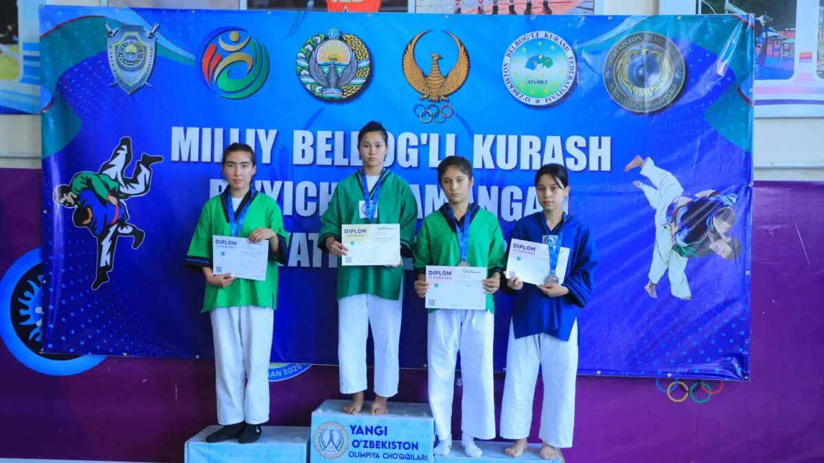 Namanganda belbog‘li kurash bo‘yicha viloyat chempionati bo'lib o'tmoqda