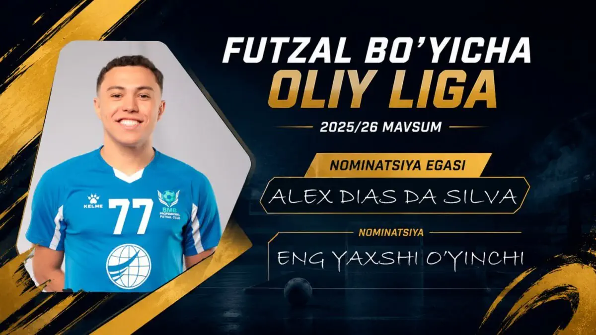 2025/2026-yilgi mavsumning “eng yaxshi o‘yinchisi” – Alex Dias da Silva