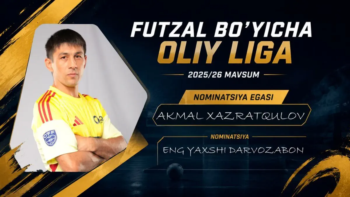 2025/2026-yilgi mavsumning “eng yaxshi darvozaboni” – Akmal Hazratqulov! 