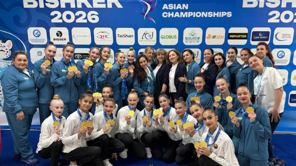Badiiy gimnastika boʻyicha Osiyo chempionatida 16 ta medalga sazovor boʻlishdi