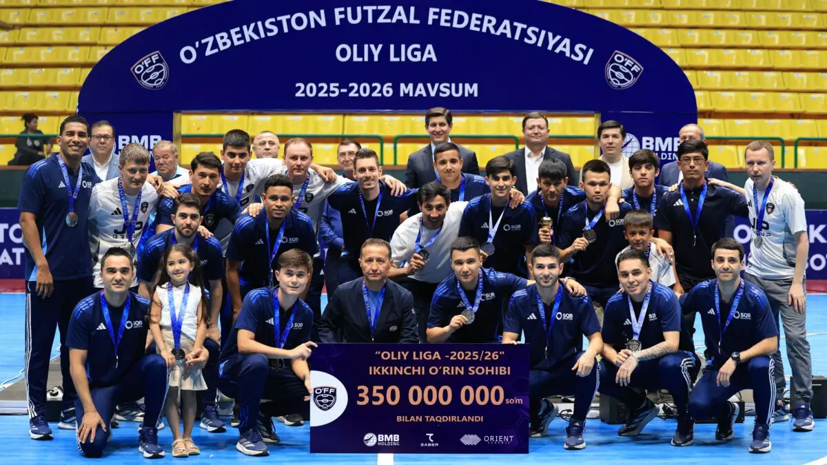 Futzal boʻyicha mamlakat chempionatining gʻolib va sovrindorlari taqdirlanishdi