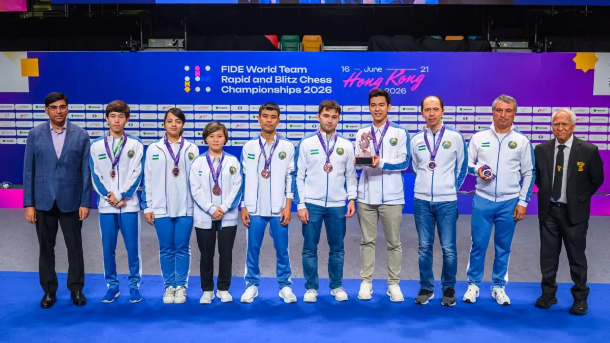 FIDE Жамоавий Блиц Жаҳон чемпионати-2026 якунланди: Ўзбекистон бронза медали соҳиби