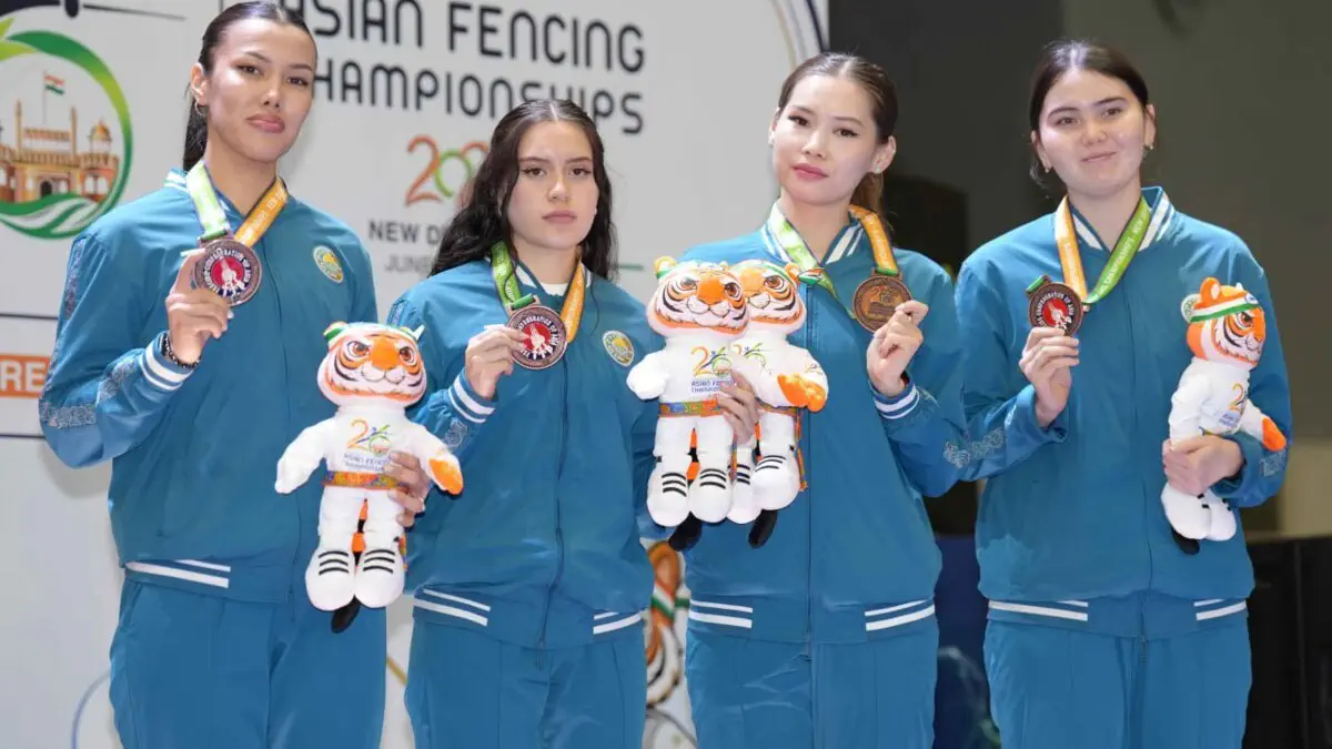 Sablyachi qizlarimiz Osiyo chempionatining jamoaviy dasturida bronza medallarini qoʻlga kiritishdi