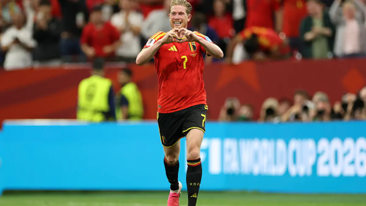 De Bryuyne Jahon chempionatlarida gol urgan Belgiya terma jamoasining eng yoshi katta futbolchisiga aylandi