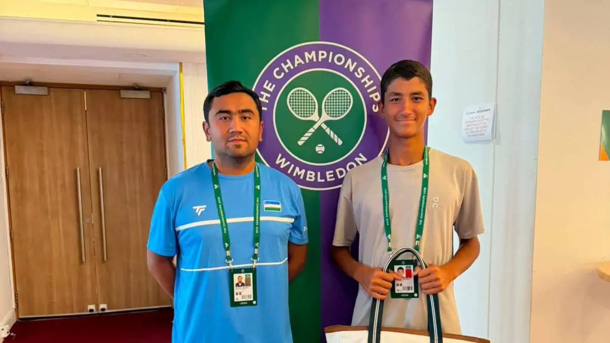 Теннис. Саидаслом Фарходов Wimbledon U14 турнирида иштирокини давом эттирмоқда