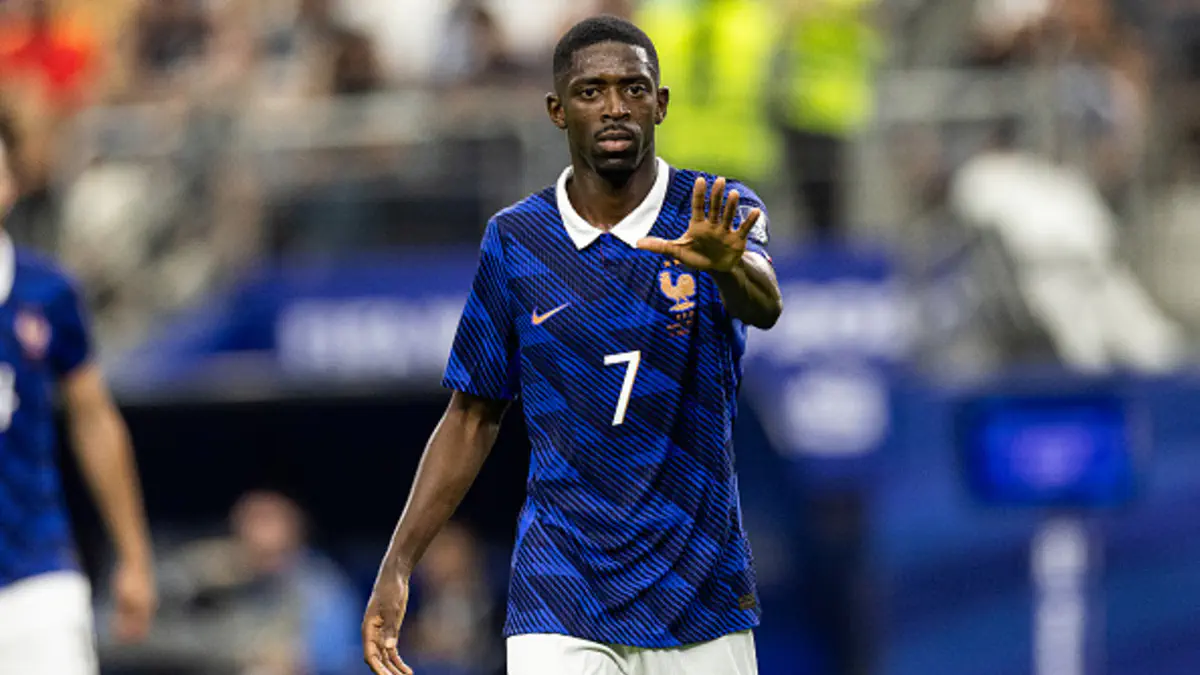 Dembele Ispaniyaga qarshi o‘yinning tanaffusida kiyinish xonasida so‘zga chiqqan