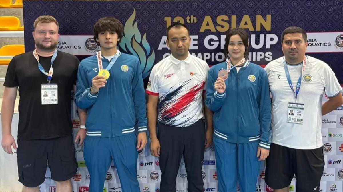 Yosh suzuvchilarimiz Osiyo chempionatining bugungi kunida oltin va bronza medallarini qoʻlga kiritishdi