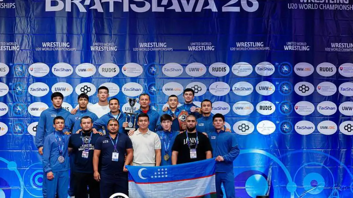 Tarixiy natija. O'zbekiston U20 yunon-rum kurashi terma jamoasi — Jahonda uchinchi